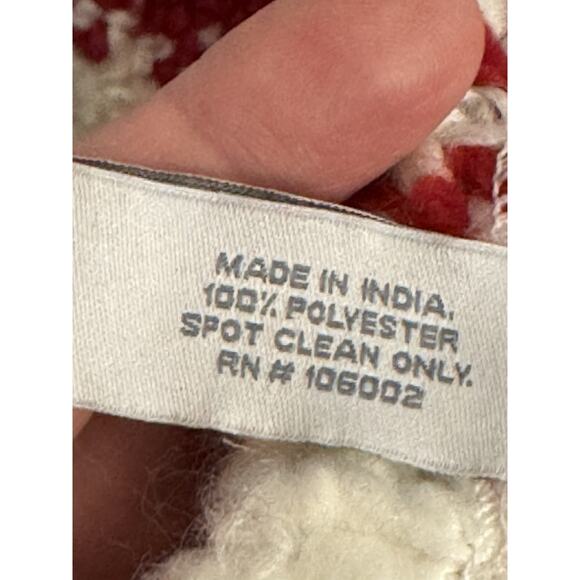 Farmhouse Rachel Ashwell Table Runner Christmas Red White 16 X 90 buffalo check - Picture 6 of 9